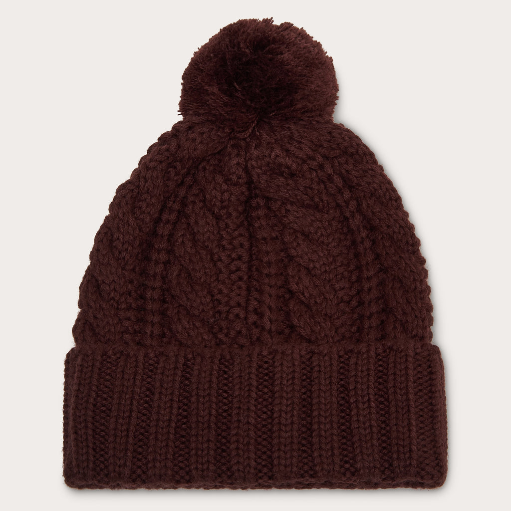 Oakley Harper Pom Beanie - GRENACHE, back view