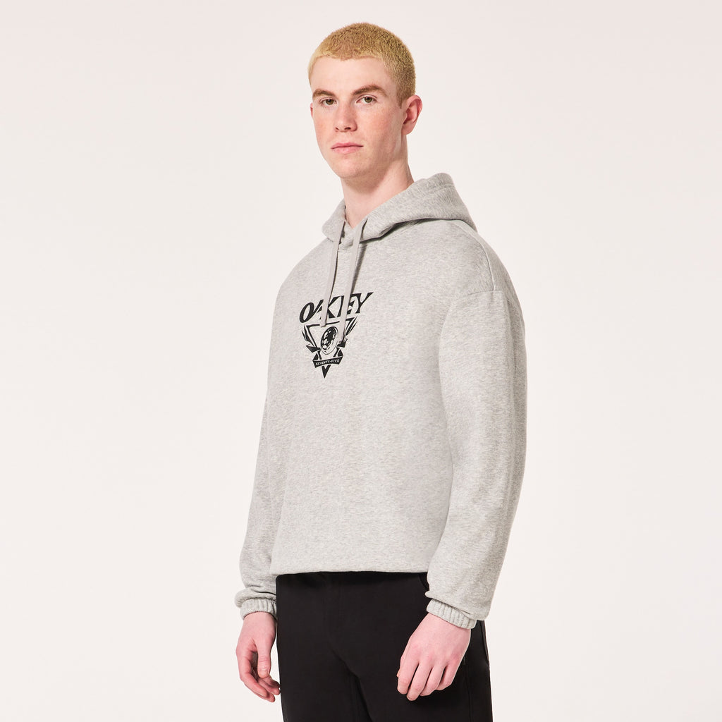 Oakley Lunaformic Hoodie - GRANITE, three-quarter on-model view