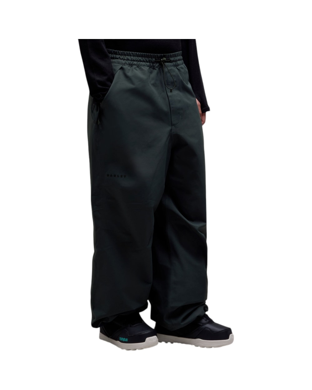 Oakley Men's Channel Shell Pant - Graphite, on model detail