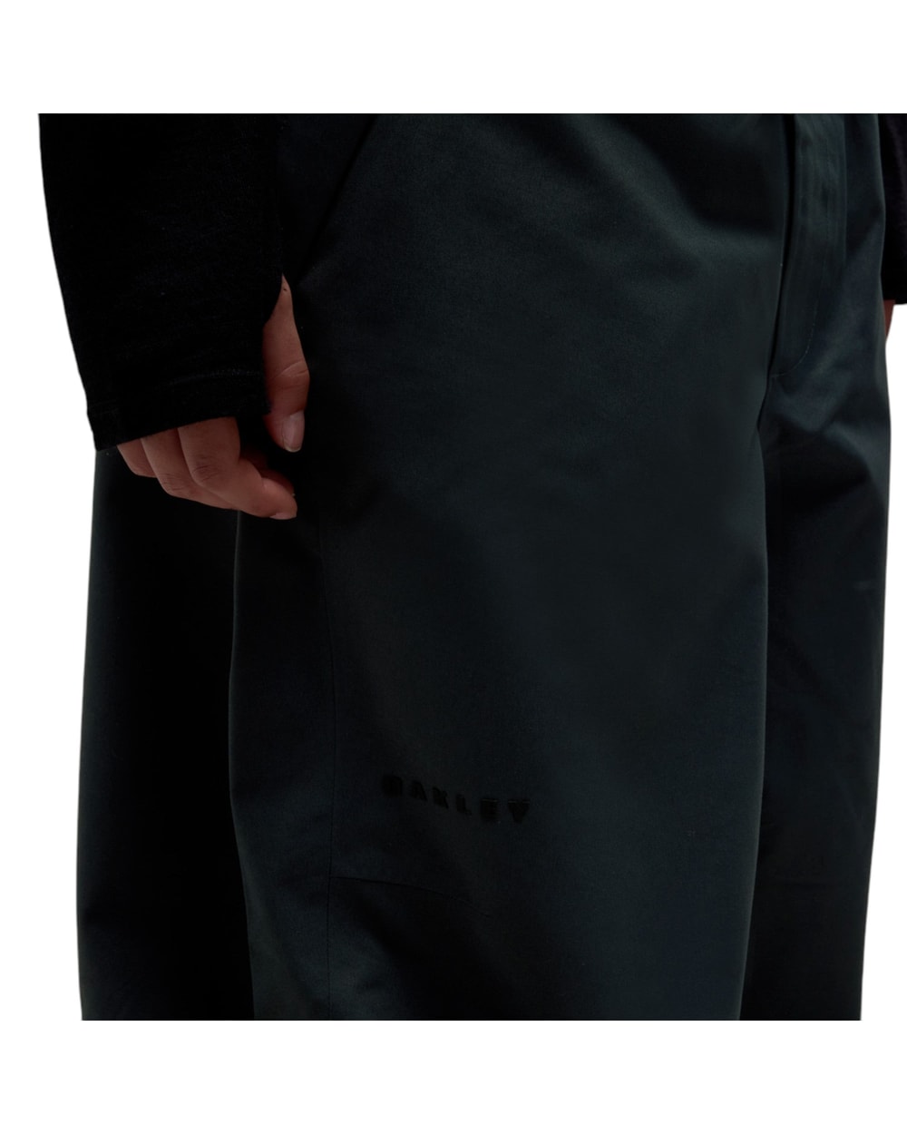Oakley Men's Channel Shell Pant - Graphite, branding detail