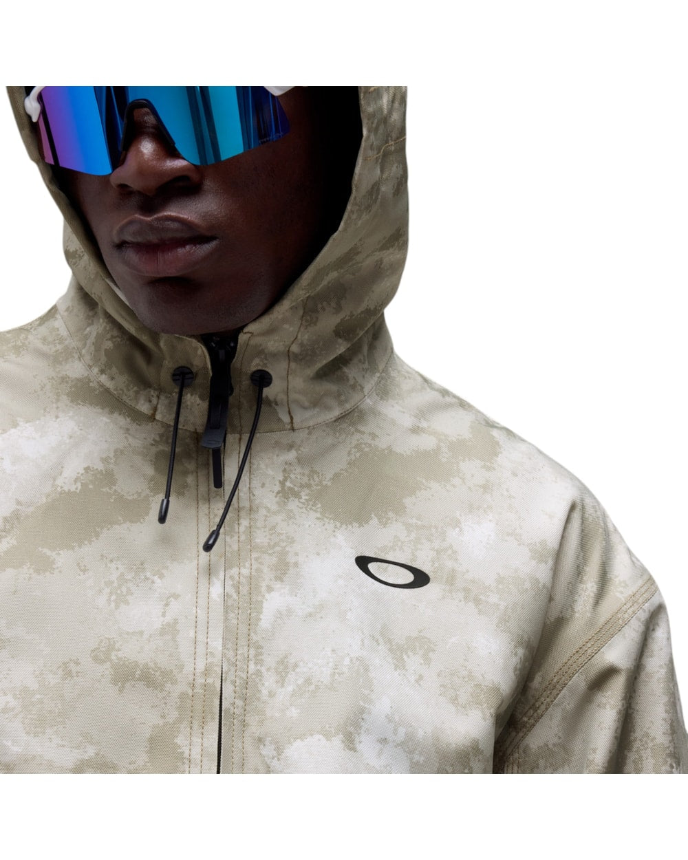 Oakley Men's Kota Insulated Lite Jacket - Off Slope Camo Pebble, hood detail