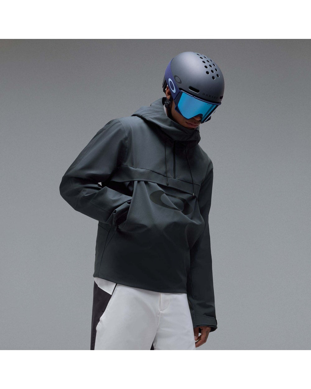 Oakley Men's Timberline Shell Anorak - Graphite, on model front