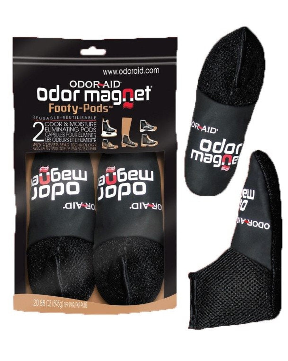 Odor Aid Magnet Footy Pods 2-pack