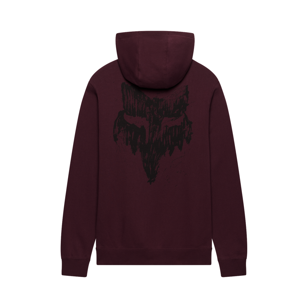 Fox Men's Slowburn Fleece Pullover Hoodie - Dark Maroon