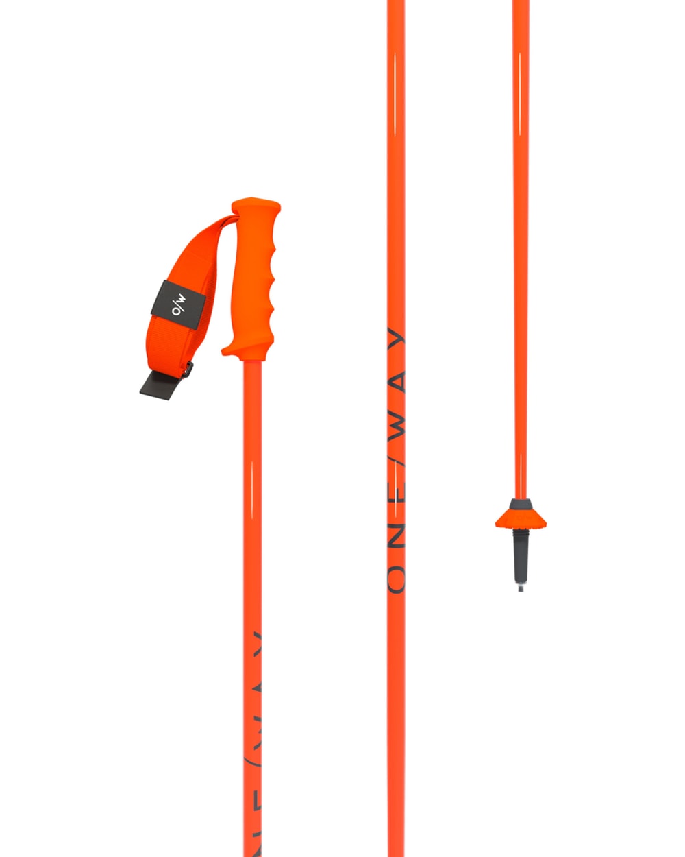 One Way RD 16 SL Ski Poles - Neon Orange, front view