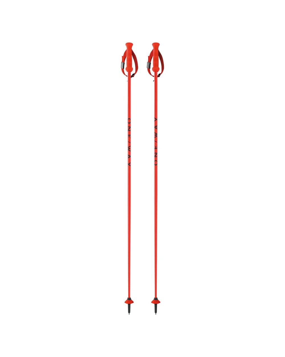 One Way RD 16 SL Ski Poles - Neon Orange, pair full length