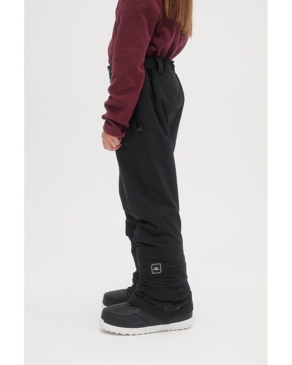 O'Neill Charm Snow Pants in Black Out - on model side