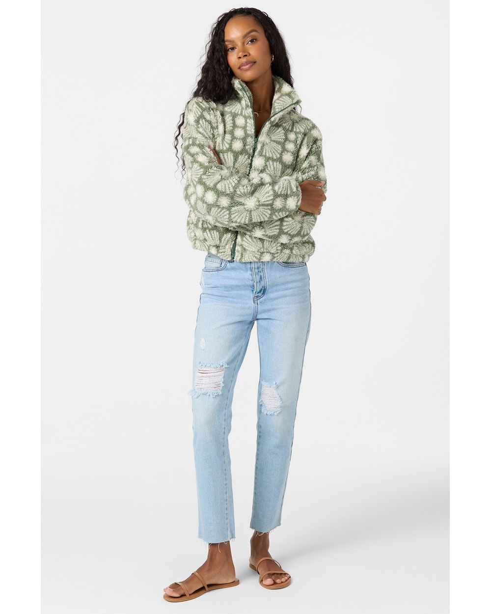 O'Neill Women's Cordin Printed Jacket - Sea Spray - front