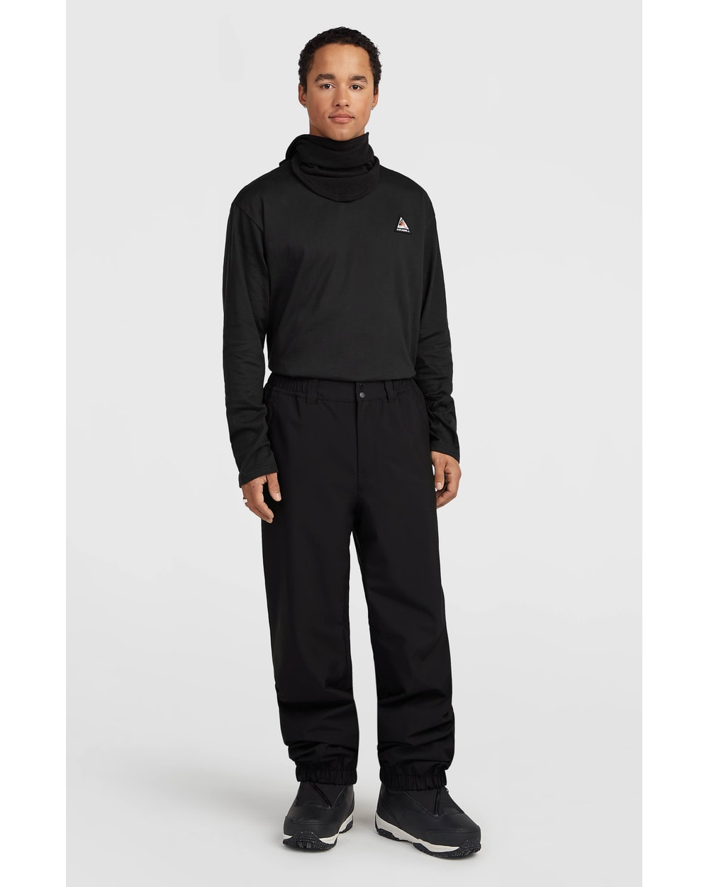 O'Neill Men's FWC Oversized Snow Pants - Black Out, on-model view