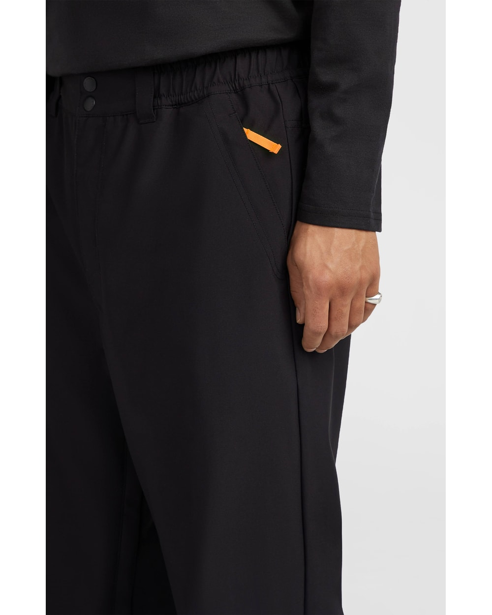O'Neill Men's FWC Oversized Snow Pants - Black Out, pocket detail