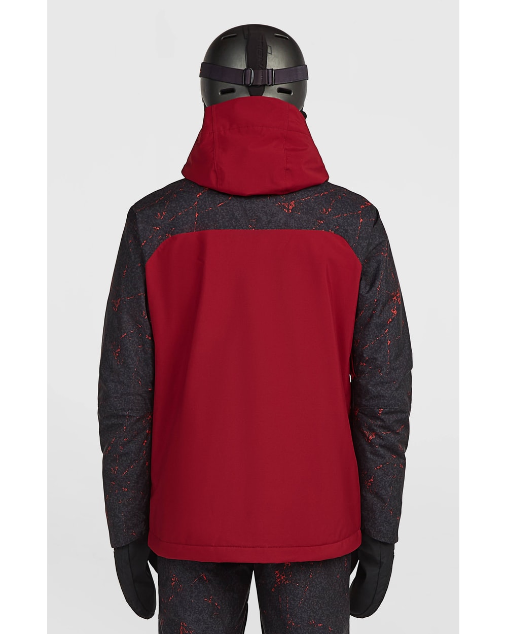 O'Neill Men's FWC'Cruz Duo Snow Jacket - Tamarillo Colour Block, back view