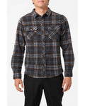 O'Neill Men's Glacier Plaid Superfleece Standard Fit Long Sleeve Shirt