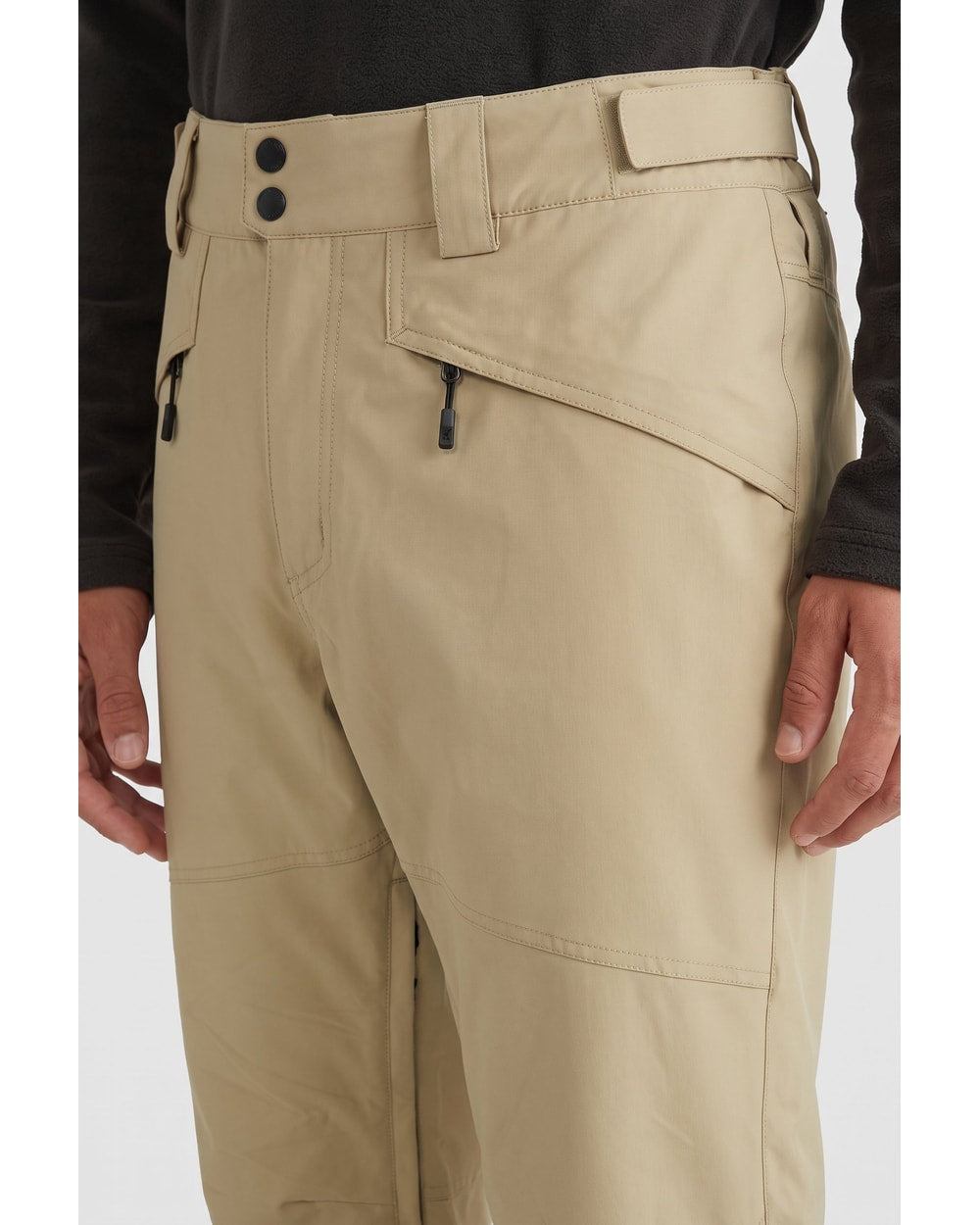 O'Neill Men's Hammer Insulated Snow Pants - Olive Blush, pocket detail