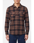 O'Neill Sutton Knit Flannel Long Sleeve Shirt - Chocolate front