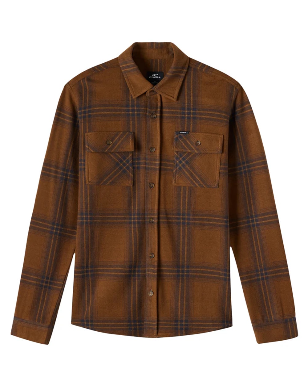 O'Neill Sutton Knit Plaid Standard Fit Long Sleeve Shirt