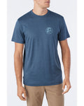 O'Neill TRVLR UPF Staple Short Sleeve Tee - Heather Navy - front