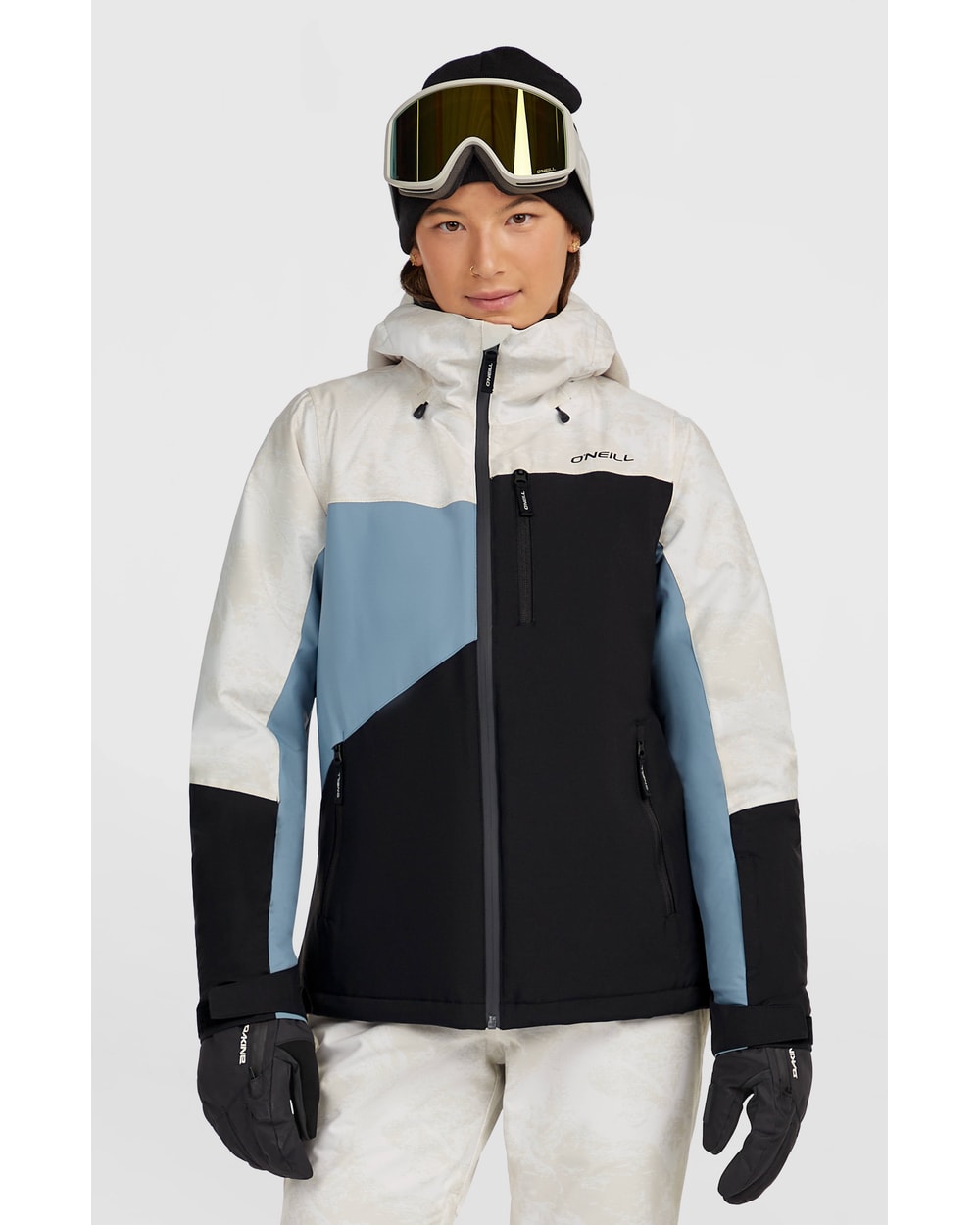 O'Neill Women's FWC'Cruz Triple Snow Jacket - White Mountain Landscape, front