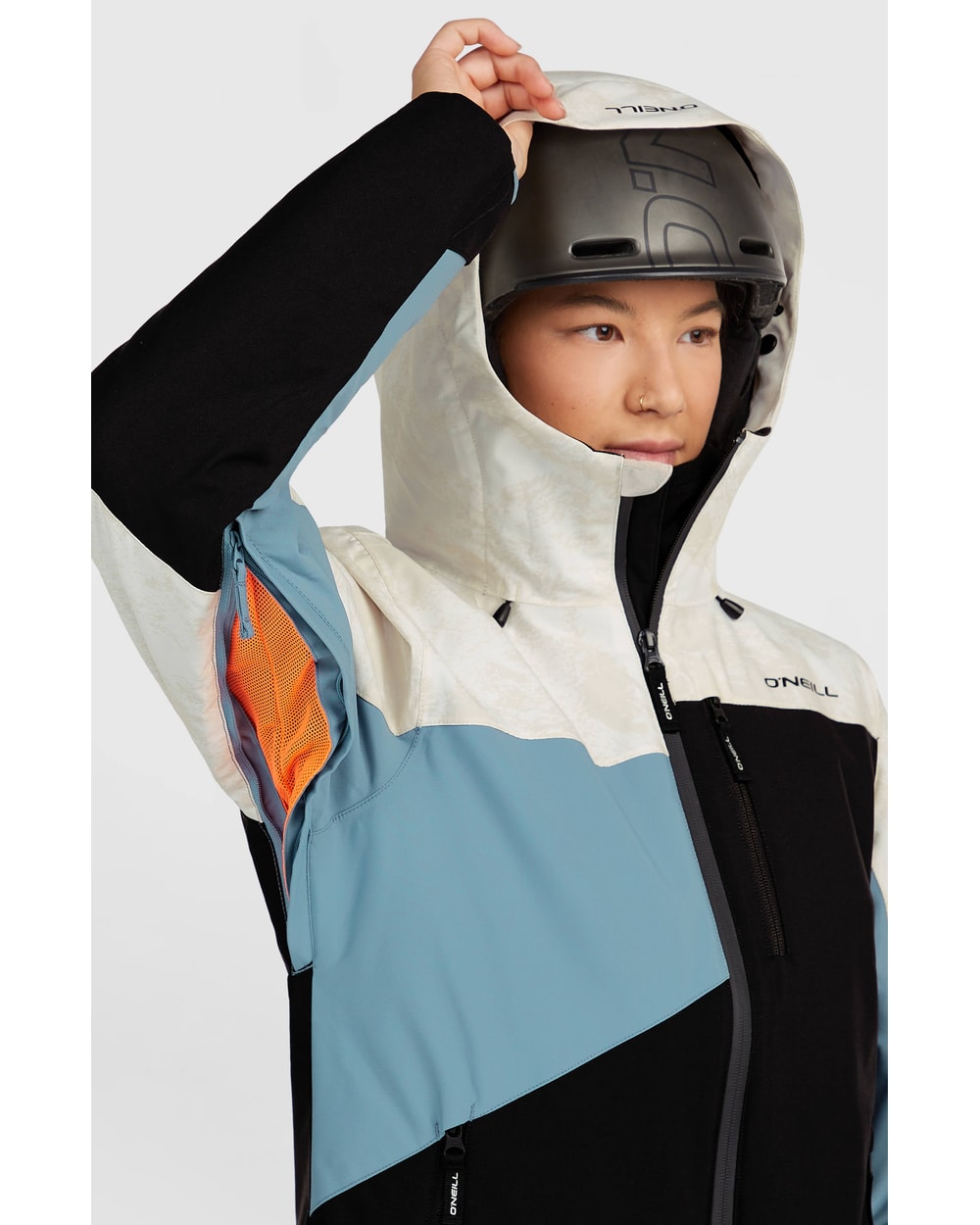 O'Neill Women's FWC'Cruz Triple Snow Jacket - White Mountain Landscape