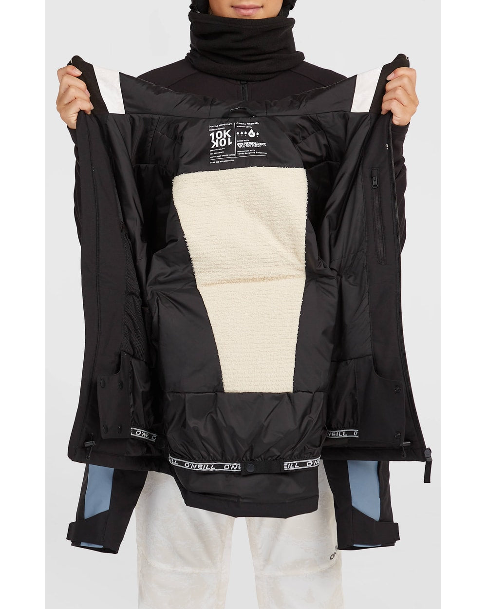 O'Neill Women's FWC'Cruz Triple Snow Jacket - White Mountain Landscape, lining