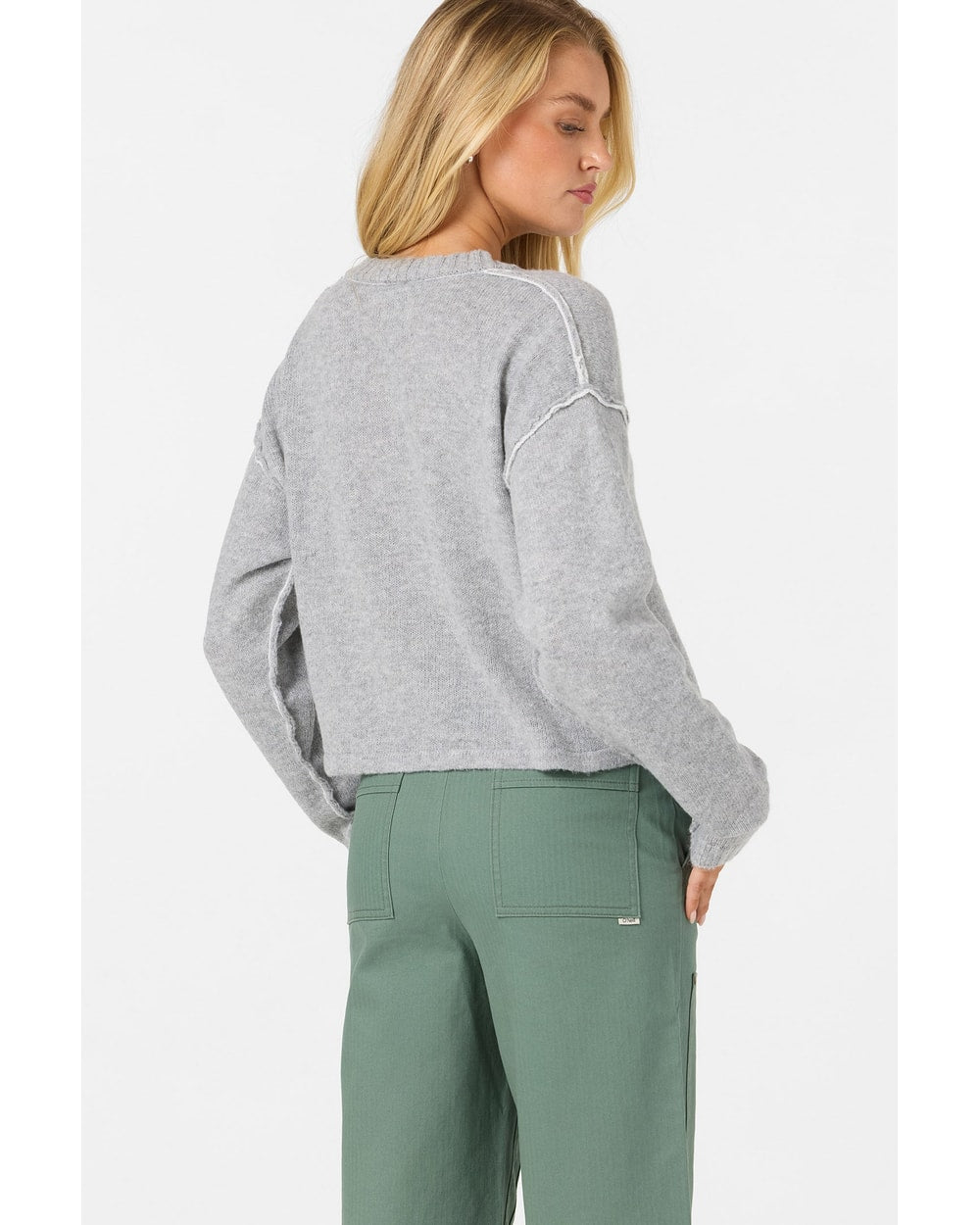 O'Neill Women's OG Calder Cardigan - Heather Ash - back