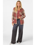 O'Neill Women's OG Logan Flannel Shirt - Apple Butter - front