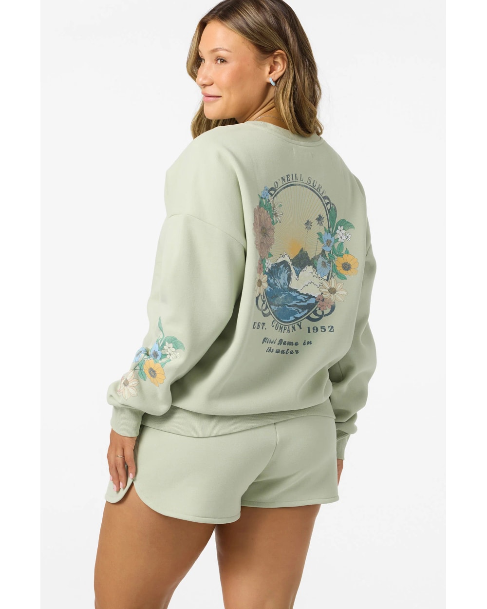O'Neill Women's Petal Oversized Crew Neck Fleece