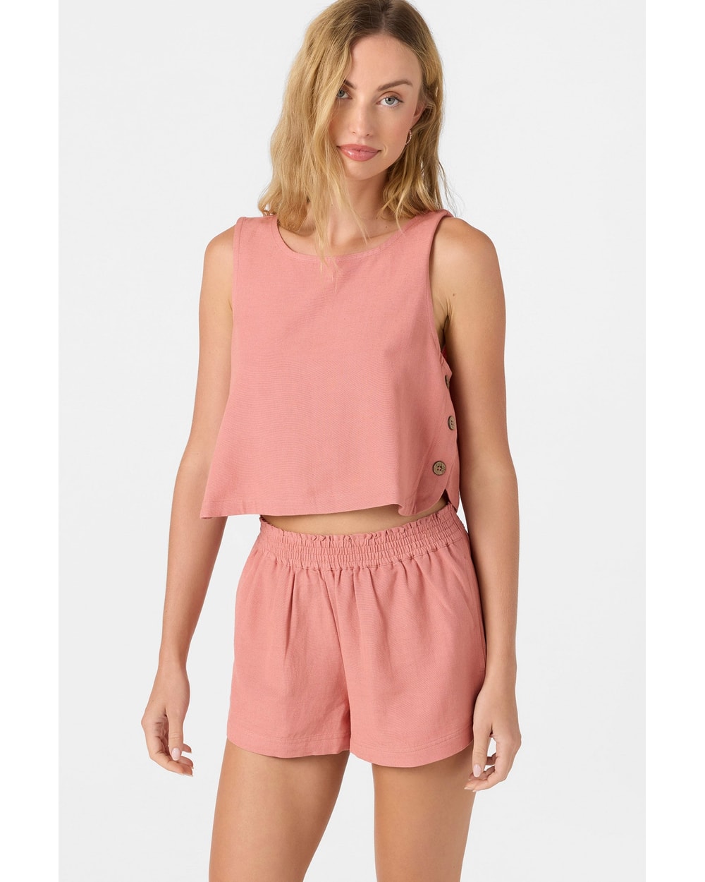 O'Neill Women's Sanders Tank - Desert Sand - detail