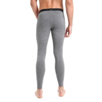 Icebreaker Men's Merino 200 Oasis Leggings with Fly - Gritstone Heather - back