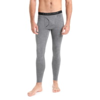 Icebreaker Men's Merino 200 Oasis Leggings with Fly - Gritstone Heather - front