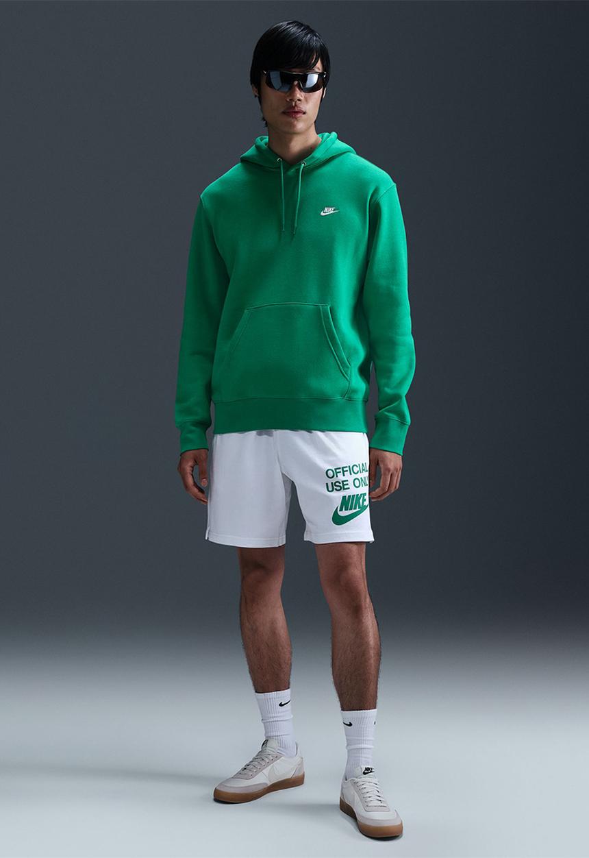 Nike Club BB Pullover Hoodie Stadium Green - front