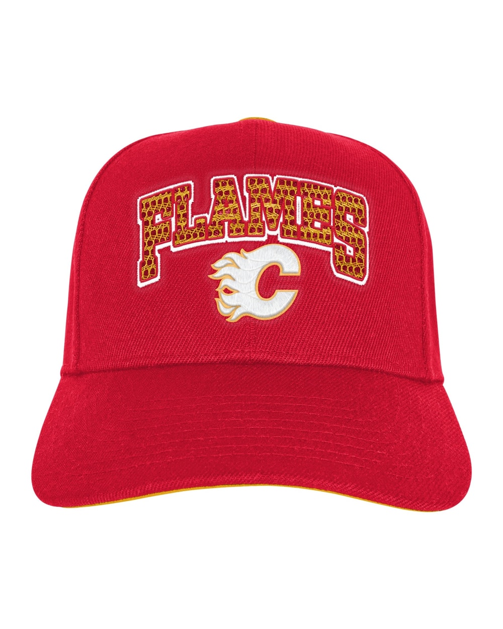 Outerstuff Calgary Flames Youth Outerstuff Essentials Pro Crown Snapback Hat