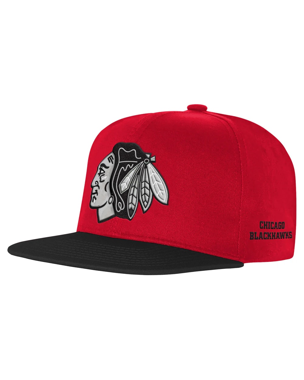 Outerstuff Chicago Blackhawks Essential Flat Brim Hat