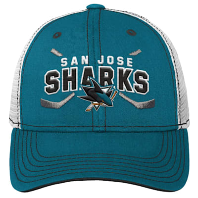 Outerstuff Youth San Jose Sharks Lockup Meshback Adjustable Hat