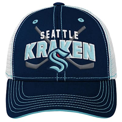 Outerstuff Youth Seattle Kraken Lockup Meshback Adjustable Hat