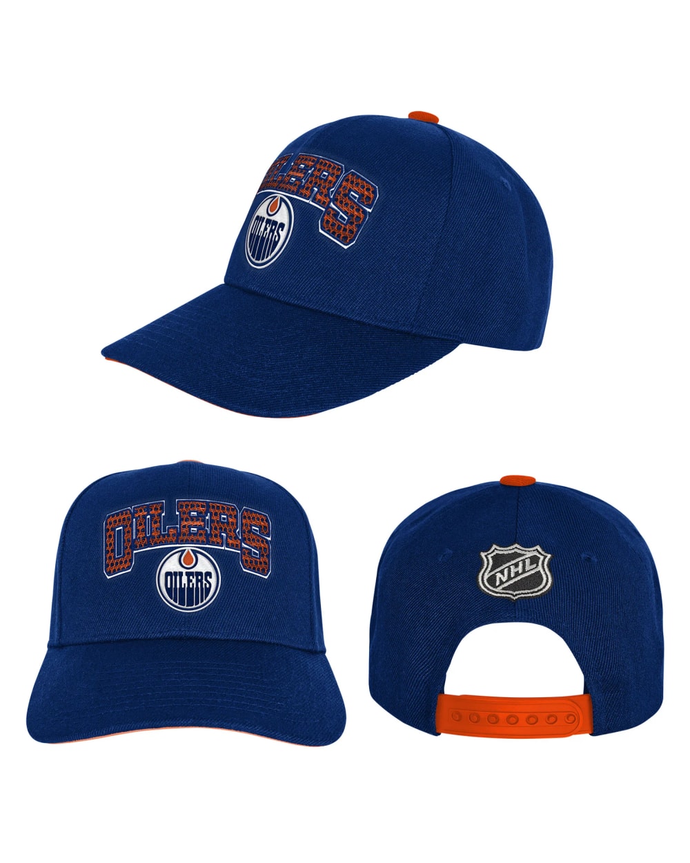 Outerstuff Edmonton Oilers Youth Outerstuff Essentials Pro Crown Snapback Hat
