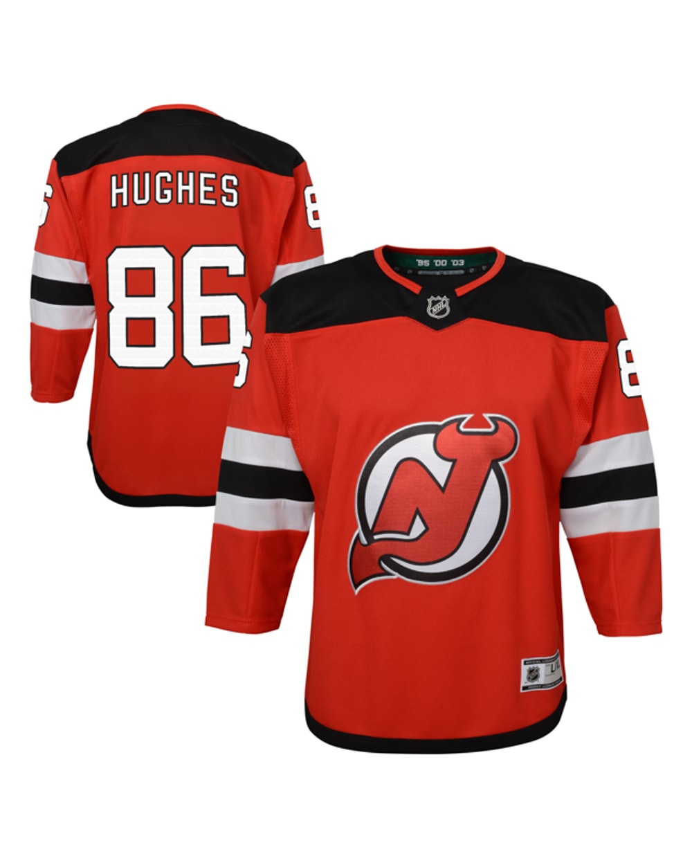 Outerstuff Junior Jack Hughes New Jersey Devils Home Premier Jersey