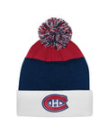 Outerstuff Montreal Canadiens NHL Jacq Cuffed Knit Pom Youth