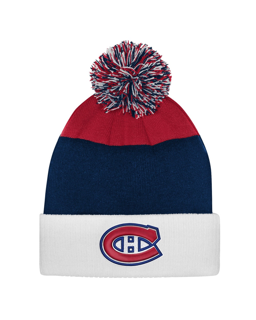 Outerstuff Montreal Canadiens NHL Jacq Cuffed Knit Pom Youth