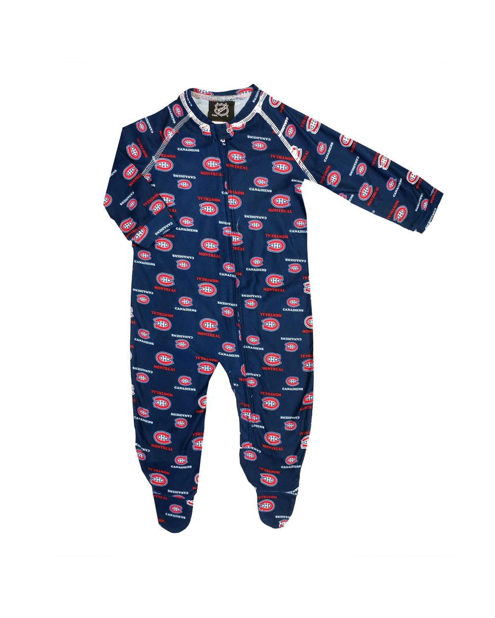 Outerstuff Montreal Canadiens NHL Raglan Zip Coverall Infant