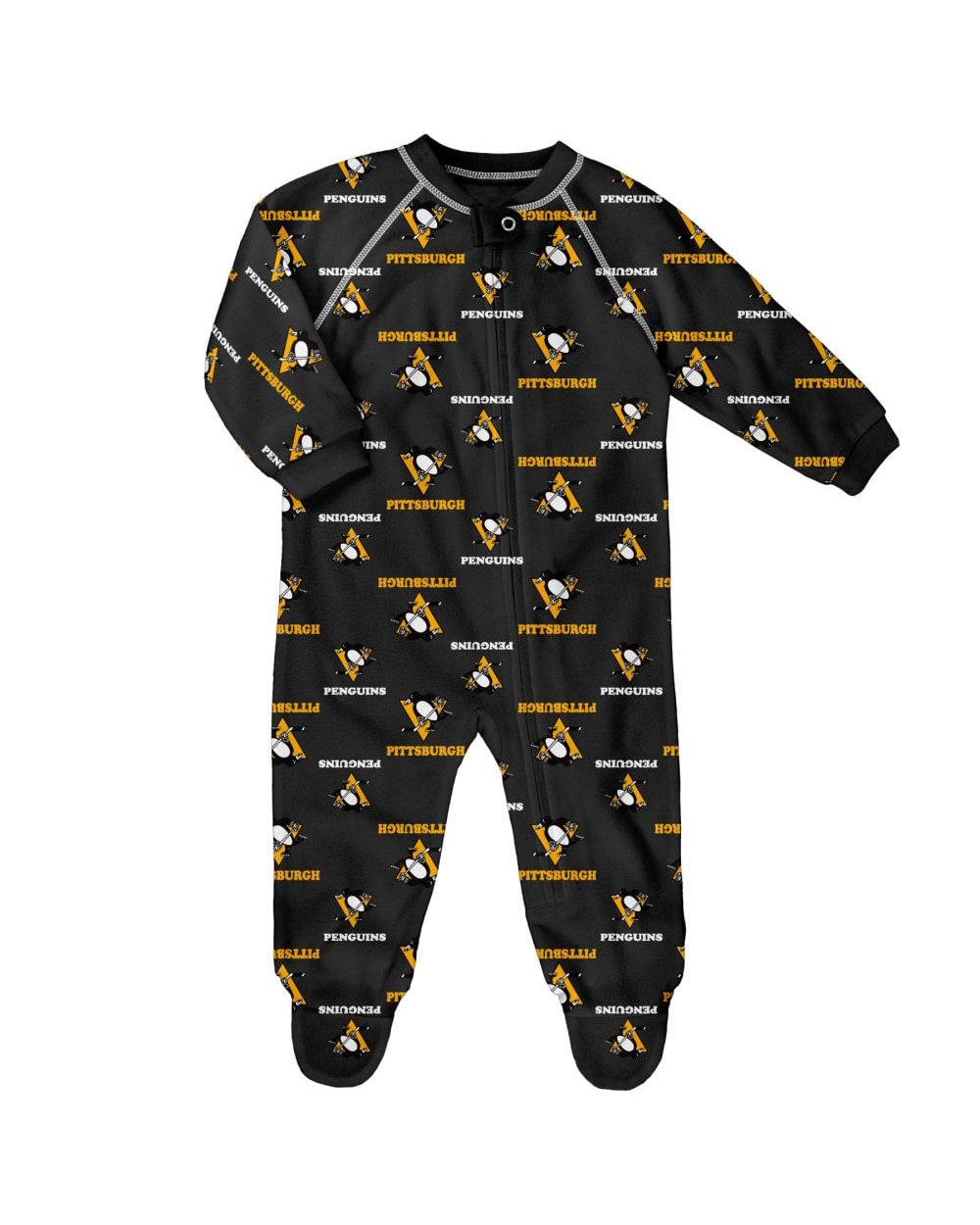 Outerstuff Pittsburgh Penguins NHL Rag Zip Up Cover All Infant