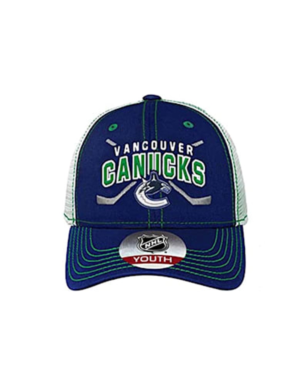 Outerstuff Vancouver Canucks NHL Lockup Meshback Adjustable
