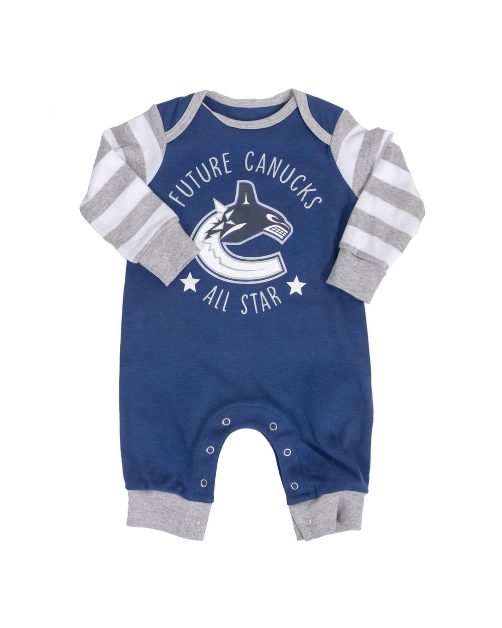 Outerstuff Vancouver Canucks NHL Raglan Zip Coverall Infant
