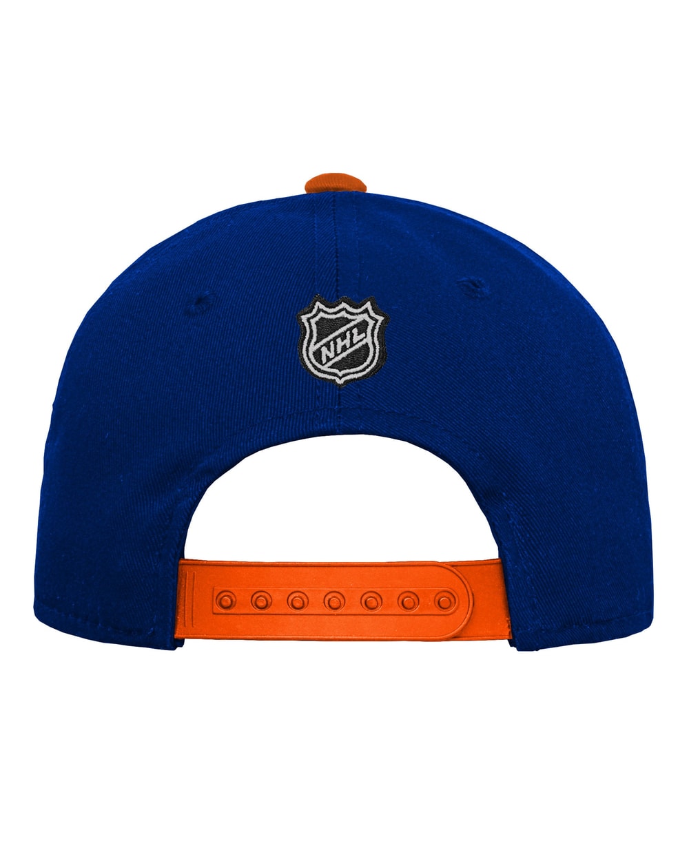 Outerstuff Youth Edmonton Oilers Precurved Snapback Hat - Royal, back view