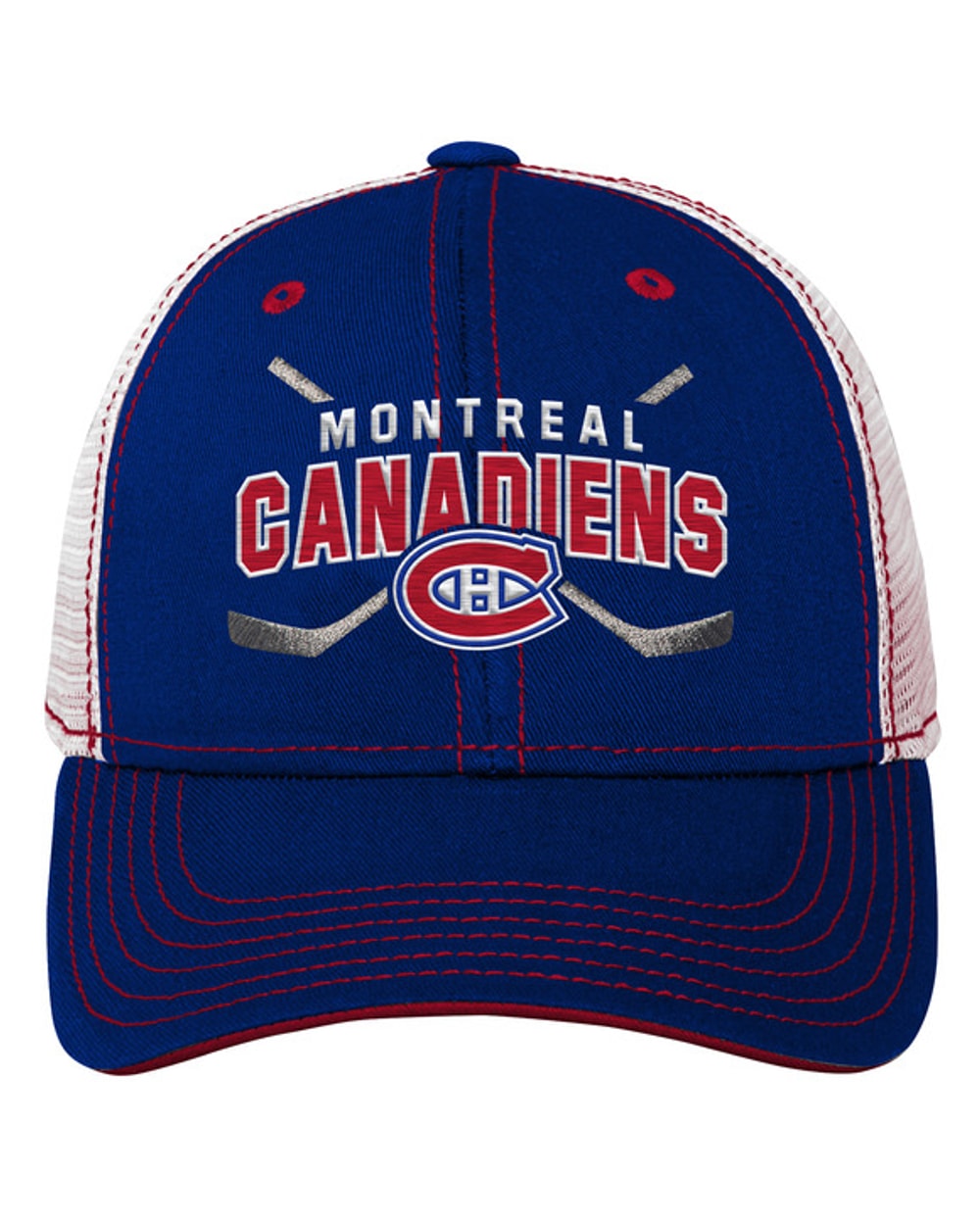 Outerstuff Youth Montreal Canadiens Lockup Meshback Adjustable Hat