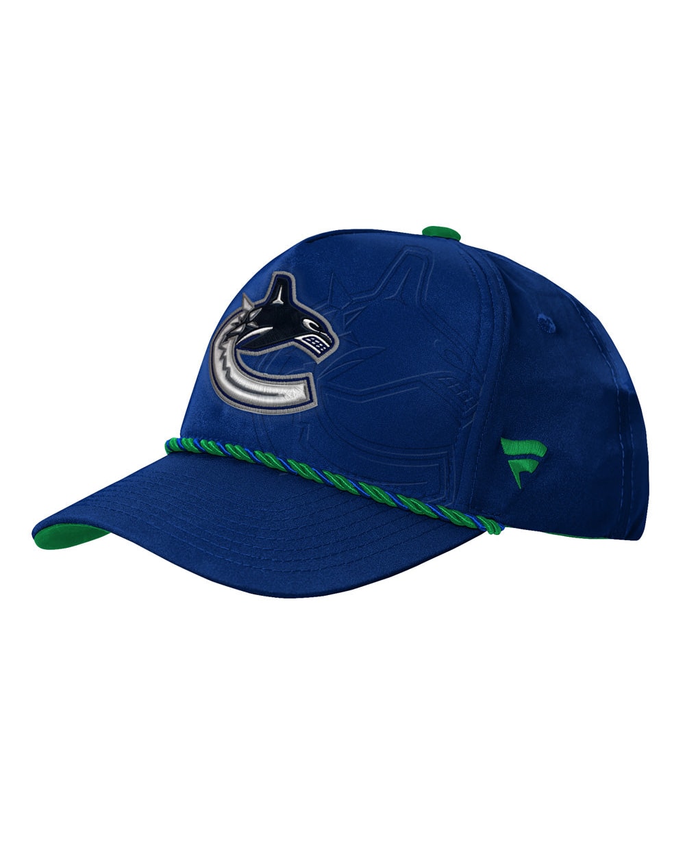 Outerstuff Vancouver Canucks 2026 NHL Draft Podium Youth Hat - three-quarter left