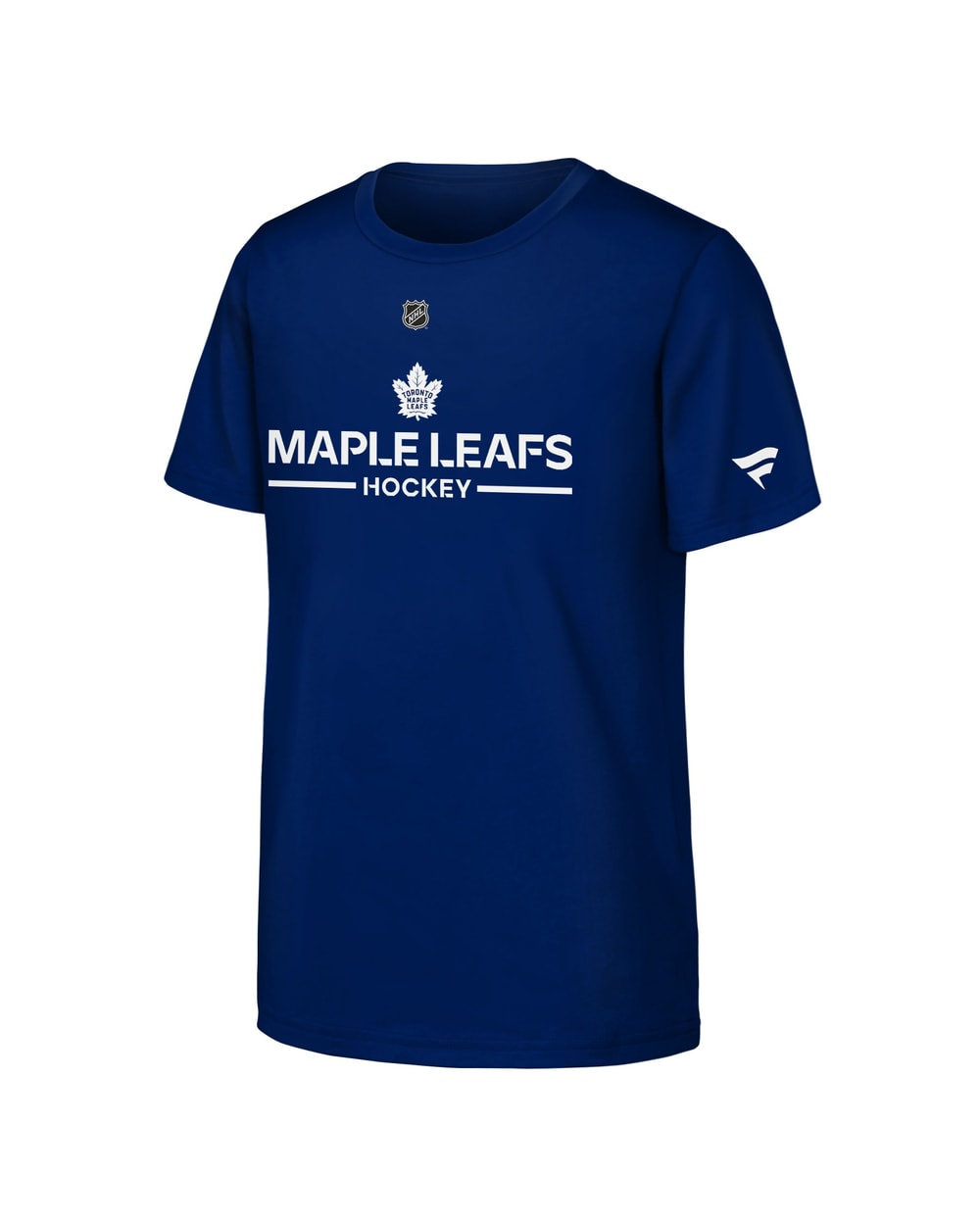 Youth Toronto Maple Leafs Fanatics Blue Authentic Pro Wordmark T-Shirt - front