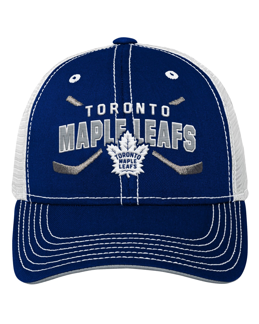 Outerstuff Youth Toronto Maple Leafs Lockup Meshback Adjustable Hat