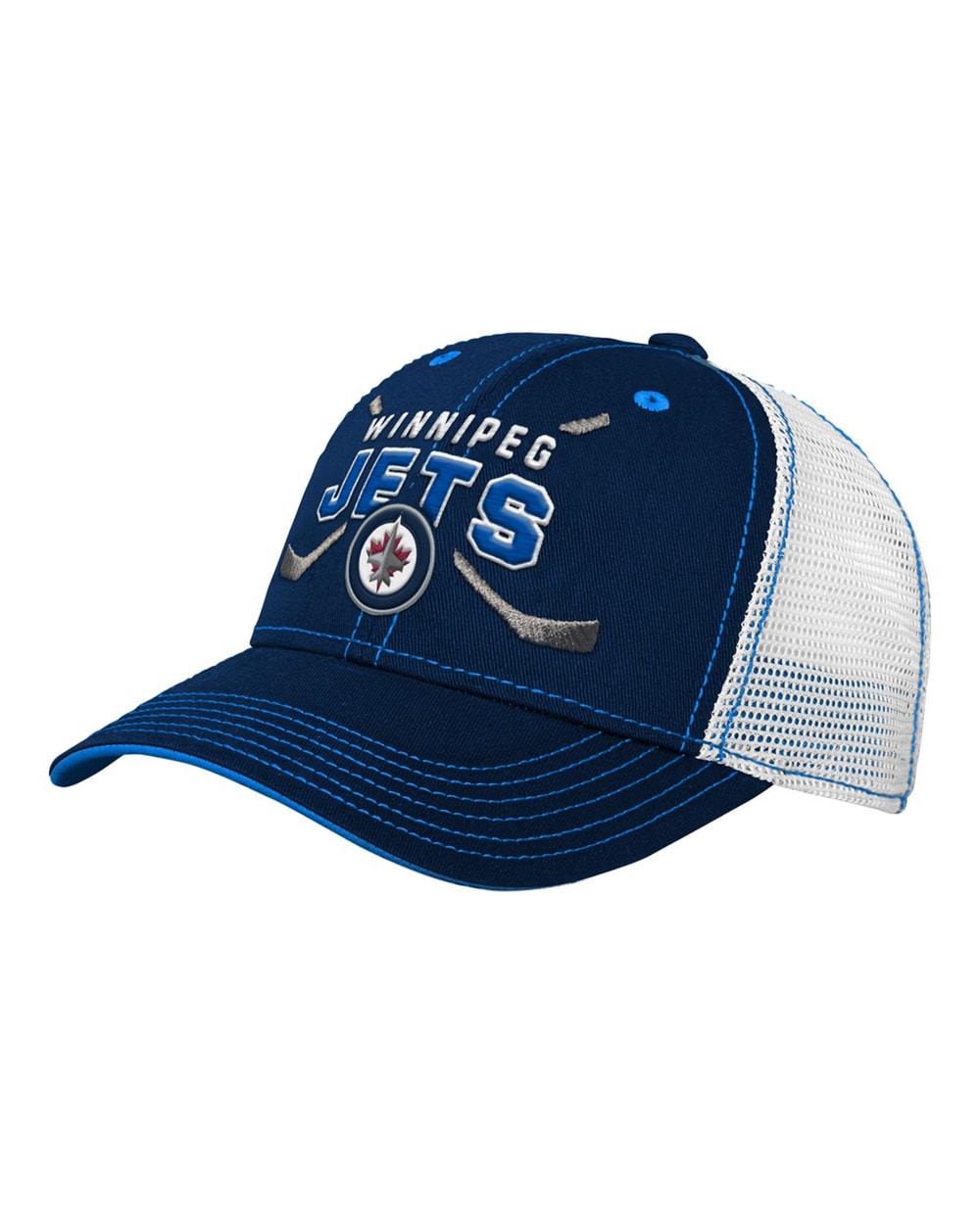 Outerstuff Youth Winnipeg Jets Lockup Meshback Adjustable Hat