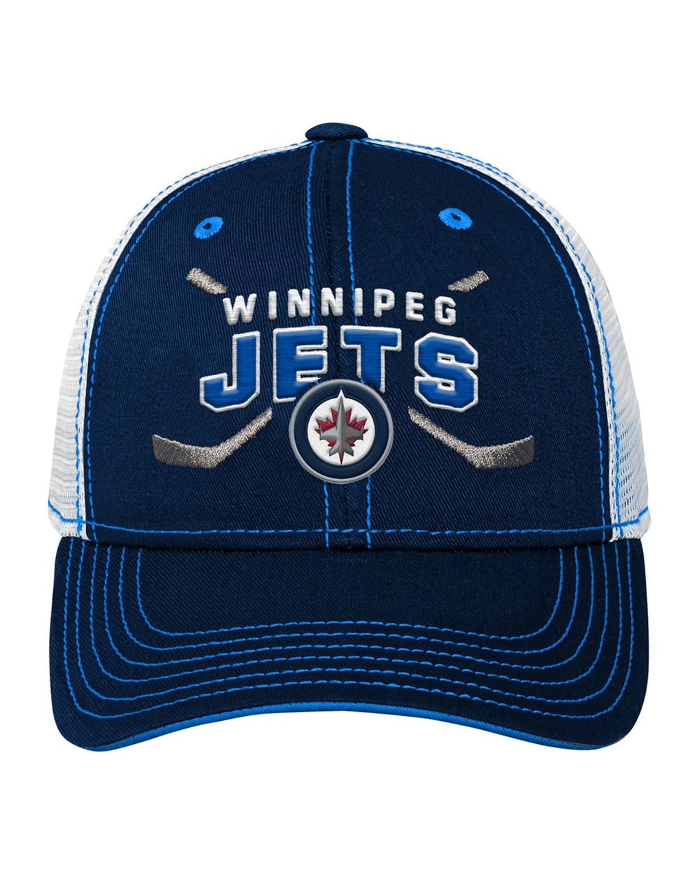 Outerstuff Youth Winnipeg Jets Lockup Meshback Adjustable Hat