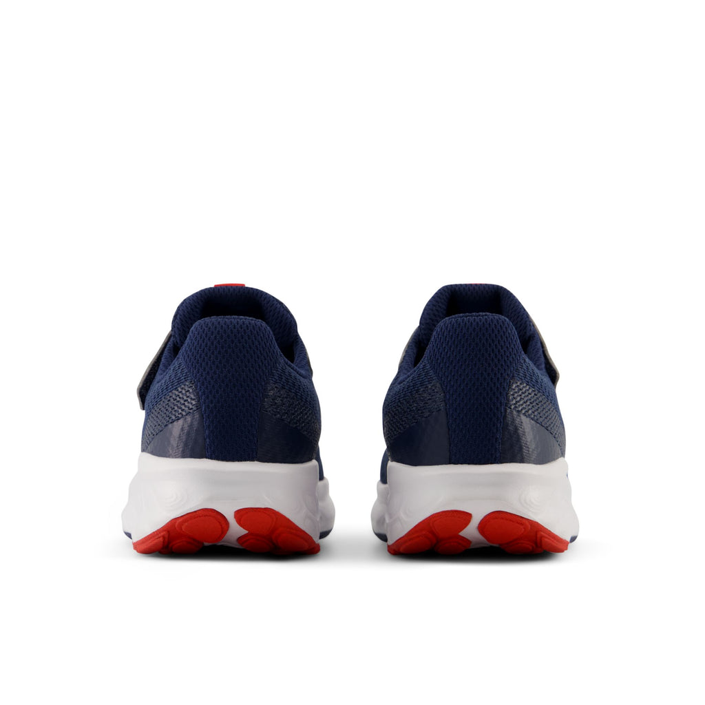 New Balance Kids' 520 Hook & Loop Navy/Red outsole